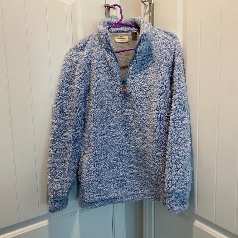 Quarter zip Sherpa pullover